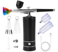 Mevronisshop-Kit Aérographe Multi-Fonctions Avec Compresseur, Pistolet Aérographe Portable Pour Nail Art, Décoration De Gâteau, Maquillage, Modélisation De Tatouage, Modélisation De Modèle