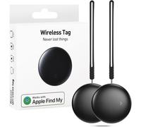 MEVRONISSHOP-Localisateur GPS 2 pièces Smart Tracker Tag - Compatible avec Apple Où est (iOS 14.5 Uniquement), Localisateurs Bluetooth Trouver des clés, pour Valise/Chats/Sac/Enfants/Chiens, Batterie