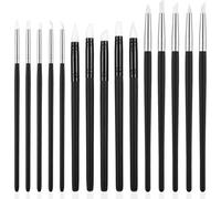 Mevronisshop-Lot De 15 Pinceaux En Silicone, Pinceaux En Caoutchouc, Peinture Par Numéro, Ensemble De Pinceaux En Silicone, Outils De Modelage, Outils De Modelage, Outils D'argile, Pour Modélisation