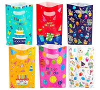 Mevronisshop-Lot De 30 Sachet Anniversaire Enfant, Sac Cadeau Anniversaire Enfant, Sachet Bonbon Garcon Et Filles, Pochette Biscuit Bonbon Sac Cadeau Pour Fête Noël