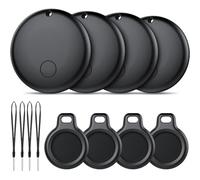 MEVRONISSHOP-Lot de 4 trackers Android Smart Tag, localisateur de clés compatibles avec Google Mon appareil (Android uniquement), localisateur de clés Bluetooth pour bagages, sacs, valises, portefeui