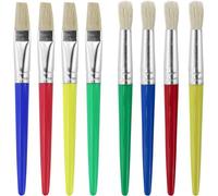 MEVRONISSHOP-Lot de 8 pinceaux de peinture pour enfants, pinceaux pour tout-petits, pinceaux ronds pour enfants d'âge préscolaire pour enfants, étudiants, débutants