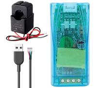 MEVRONISSHOP-Module Multimètre Voltmetre Amperemetre PZEM-004T Module de test de courant et de tension Module de test de courant et d'ampérage AC 80-260V 100A avec transformateur de courant Câble Usb