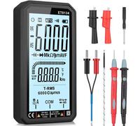 Mevronisshop-Multimètre Automatique Numérique Trms 6000 Comptes Avec Alarme Sonore/Lumineuse Ncv Testeur Electrique Température Capacité Tension/Courant Ac Dc Résistance Fréquence Diode Continuité
