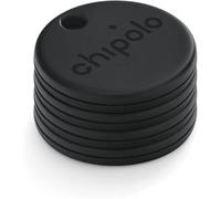 MEVRONISSHOP-One Spot - Pack de 4 - Fonctionne avec Le réseau Apple Find My - Localisateur d'objets avec Trou pour Porte-clés (Presque Noir)