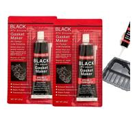 Mevronisshop-Pâte À Joint Moteur,2pcs Silicone Haute Température,Joint Carter Huile Moteur,Joint Silicone Noir,Carburateur Mastic En Silicone,Pate A Joint Carter,Joints Mécaniques De Moteur Automobil