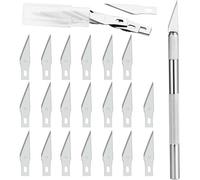 Mevronisshop-Précision Cutter 1 Scalpel Avec 20 Lames, Cutter De Précision Couteau Pour Découpe De Travail D'art Bricolage, Spéléologie, Sculpture, Diy Sculpture Couteaux De Loisirs