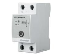 MEVRONISSHOP-Programmateur Intelligent WiFi, GTS8-W AC220V Commutateur de Contrôle Horloge Modulaire de Télécommande Domestique Intelligent Compatible avec TUYA APP(2P-63A)