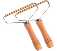 Mevronisshop-Rasoirs Anti-Bouloches 2 Pièces Brosse À Peluches Portable Réutilisable Double Face Lame De Rasoir Manuelle Pour Éliminer Les Peluches Tapis Poils D'animaux Poussière Dans Les Vêtements