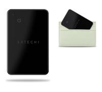MEVRONISSHOP-SATECHI FindAll Wallet Tracker, Carte Localisation Portefeuille avec Apple Find My, Recharge sans Fil, Alerte Sonore, Résistante à l¿Eau pour Tous Les iPhone 17 16 15 à 12, iPad, Mac et