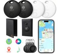 MEVRONISSHOP-Smart Tag Pack 4 Combo : Avec porte-monnaie Luxor gratuit, traqueur de clés et localisateur d'articles pour appareils Apple iOS