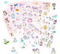 Mevronisshop-Stickers Licorne, Autocollant Scrapbooking Licorne, Autocollants Enfants Fille, Petit Gommettes Autocollantes Pour Diy Ordinateur Portable, Scrapbook, Papeterie,300+ Motifs,17,4cm X 9,Cm
