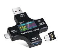 Mevronisshop-Testeur Usb Appareil De Mesure, Multimètre Numérique Usb Multifonction Avec Écran, Testeur Usb C Pour Tension, Courant, Puissance, Capacité, Compatible Pd3.0/Qc3.0, 3,6v-36v, 0-8a