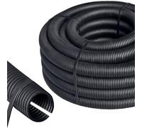 MEVRONISSHOP-Tube annelé Fendu DI Ø20mm DE Ø25mm L 5m épaisseur de paroi 0,3mm PP Reach Intérieur/Extérieur Temp-45°C+125°C résistant à la chaleur240h+150°C RoHS Ø20mm5M
