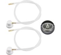 Mevronisshop-Tuyau D'extension De Buse D'aérosol 60 Cm, 2 Pcs Tuyau De Rechange Pour Film Fluide Cavités Aérographe, Accessoire De Pulvérisation Précis Et Polyvalent Pour Sous Couche Automobile