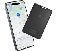 MEVRONISSHOP-Wallet Tracker Carte,Slim Smart Finder Tag Traqueur, Card Bluetooth Wallet Tracker,Compatible avec Apple Find My (iOS Uniquement),Compatible Air Tag Card pour passeports valises Sacs