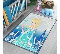 Mevsim Store Produit sous Licence Disney - Princesse Elsa Tapis de Jeu congelé 133x95 cm - Bleu - Tapis - Tapis de Jeu pour Chambre d'enfant Accueil Tapis d'enfant - Design décoratif, spécial
