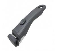 Mewneap Poignée Détachable pour Casserole Universelle Amovible Résistante à la Chaleur 250°C Support 10kg Poignée Antidérapante Compatible avec Tefal la Plupart des Ustensiles de Cuisine (Gris foncé)
