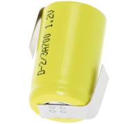 Mexcel 2/3A-ZLF Pile rechargeable spéciale 2/3 A cosses à souder en Z NiCd 1.2 V 670 mAh