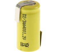 Mexcel D-2/3AA400 Pile rechargeable spéciale 2/3 LR6 cosses à souder en Z, flat-top NiCd 1.2 V 400 mAh 1 pc(s)