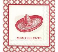 Mexcellente Lot de 40 serviettes de table pour cocktail Motif Rosanne Beck 12,7 x 12,7 cm