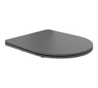 Mexen abattant à descente amortie slim, duroplast, gris foncé mat - 39740071 53145 5905315393821
