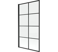 Mexen Alex Pare-baignoire 1 vantail 80 x 140 cm, motif noir - 893-080-001-70-77