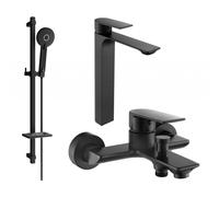 Mexen Alexa DQ40 ensemble de bain, noir - 71213DQ40-70 5937 5907709198562