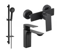 Mexen Alexa DQ40 ensemble de douche, noir - 71204DQ40-70 5924 5907709198401