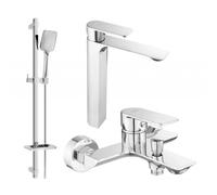 Mexen Alexa DQ62 ensemble de baignoire, chromé - 71213DQ62-00 3436 5907709198579