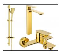 Mexen Alexa DQ62 ensemble de baignoire, doré - 71213DQ62-50 5938 5907709198586