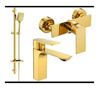 Mexen Alexa DQ62 ensemble de douche, doré - 71204DQ62-50 5926 5907709198425