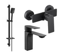 Mexen Alexa DQ62 ensemble de douche, noir - 71204DQ62-70 5927 5907709198432