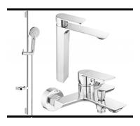 Mexen Alexa DS40 ensemble de baignoire, chrome - 71213DS40-00 3437 5907709198609