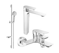 Mexen Alexa DS40 ensemble de bain, chrome - 71213DS40-00 3437 5907709198609