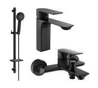 Mexen Alexa Ensemble de baignoire DQ40, noir - 71203DQ40-70 5917 5907709198302