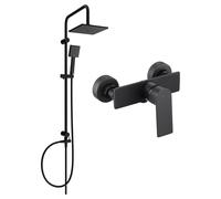 Mexen Alexa Ensemble de douche en surface avec pommeau de pluie et mitigeur de douche, noir - 71240200-70 6052 5907709181366