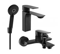 Mexen Alexa R40 ensemble de baignoire, noir - 71203R40-70 5933 5907709198500