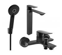 Mexen Alexa R40 ensemble de baignoire, noir - 71213R40-70 5953 5907709198760