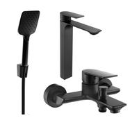 Mexen Alexa R62 ensemble de baignoire, noir - 71213R62-70 5955 5907709198791