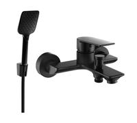 Mexen Alexa R62 robinet de bain avec ensemble de douche, noir - 7123R62-70 5959 5907709198852