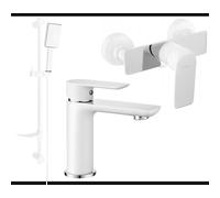 Mexen Alfa DF54 ensemble de douche, blanc/chrome - 745704DF54-02 5242 5907709182783