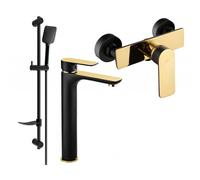 Mexen Alfa DF62 ensemble de douche, noir/or - 745714DF62-75 5297 5907709183537