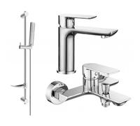 Mexen Alfa DF72 ensemble de bain, chrome - 745703DF72-00 5227 5907709182561