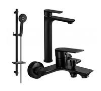 Mexen Alfa DQ40 ensemble de baignoire, noir - 745713DQ40-70 5273 5907709183162