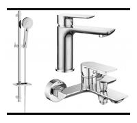 Mexen Alfa DQ40 ensemble de bain, chrome - 745703DQ40-00 5224 5907709182493