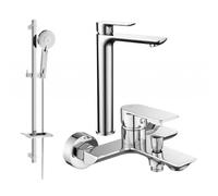 Mexen Alfa DQ40 ensemble de bain, chrome - 745713DQ40-00 5271 5907709183124