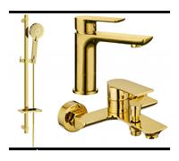 Mexen Alfa DQ40 ensemble de bain, doré - 745703DQ40-50 5225 5907709182523
