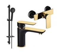 Mexen Alfa DQ40 ensemble de douche, noir/or - 745704DQ40-75 5238 5907709182769