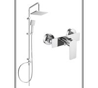 Mexen Tord ensemble de douche apparent avec douche de tête et robinet de douche Alfa, chrome - 745740200-00 6104 5907709181878